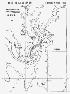 東京湾口海況図(2007/02/28)