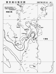 東京湾口海況図(2007/03/01)