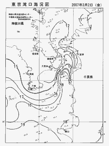 東京湾口海況図(2007/03/02)