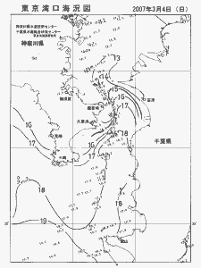 東京湾口海況図(2007/03/04)