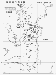 東京湾口海況図(2007/03/05)