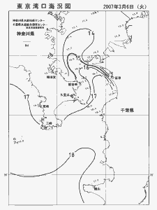 東京湾口海況図(2007/03/06)
