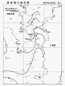 東京湾口海況図(2007/03/08)