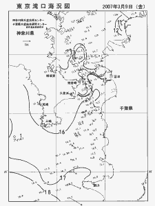 東京湾口海況図(2007/03/09)