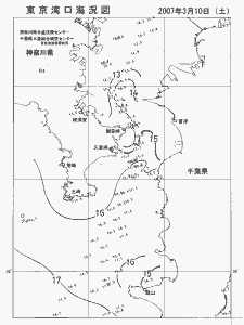 東京湾口海況図(2007/03/10)