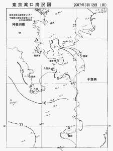 東京湾口海況図(2007/03/12)
