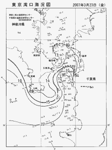 東京湾口海況図(2007/03/23)