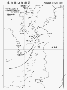 東京湾口海況図(2007/03/25)