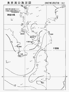 東京湾口海況図(2007/03/27)