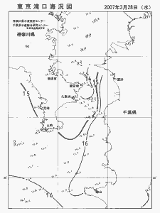 東京湾口海況図(2007/03/28)