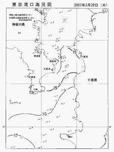 東京湾口海況図(2007/03/29)