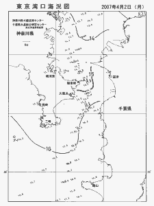 東京湾口海況図(2007/04/02)