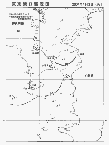 東京湾口海況図(2007/04/03)