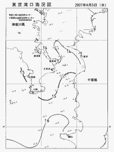 東京湾口海況図(2007/04/05)
