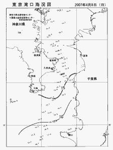 東京湾口海況図(2007/04/08)