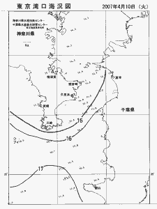 東京湾口海況図(2007/04/10)