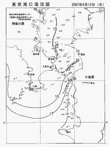 東京湾口海況図(2007/04/12)
