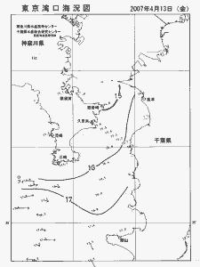 東京湾口海況図(2007/04/13)