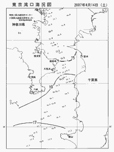 東京湾口海況図(2007/04/14)