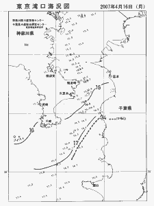 東京湾口海況図(2007/04/16)