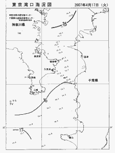 東京湾口海況図(2007/04/17)