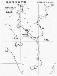 東京湾口海況図(2007/04/18)