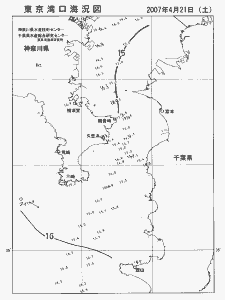 東京湾口海況図(2007/04/21)