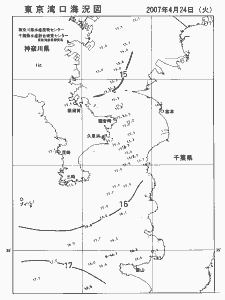 東京湾口海況図(2007/04/24)