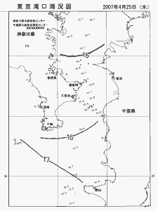 東京湾口海況図(2007/04/25)