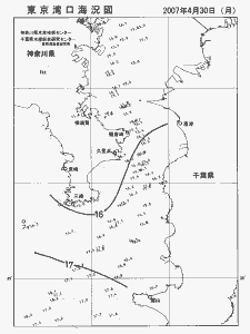 東京湾口海況図(2007/04/30)