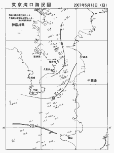 東京湾口海況図(2007/05/13)