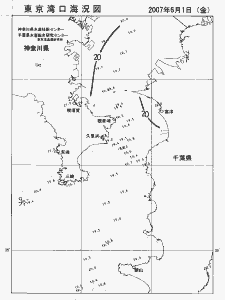 東京湾口海況図(2007/06/01)