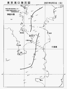 東京湾口海況図(2007/06/03)