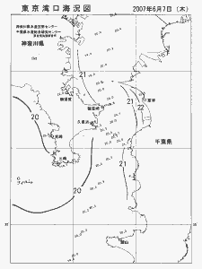東京湾口海況図(2007/06/07)