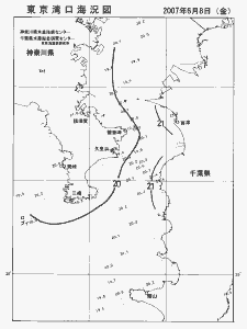 東京湾口海況図(2007/06/08)