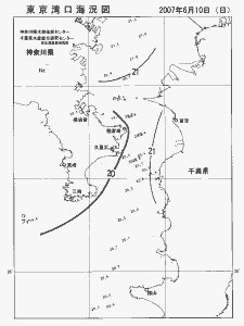 東京湾口海況図(2007/06/10)