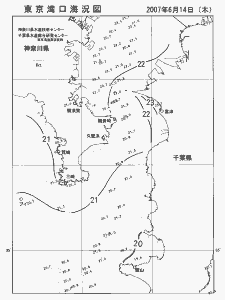 東京湾口海況図(2007/06/14)