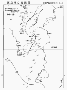 東京湾口海況図(2007/06/16)