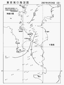 東京湾口海況図(2007/06/24)