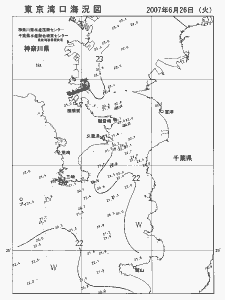 東京湾口海況図(2007/06/26)