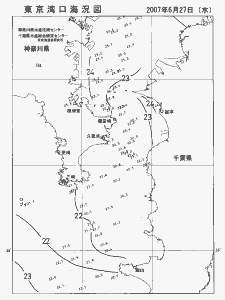 東京湾口海況図(2007/06/27)