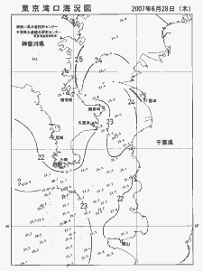 東京湾口海況図(2007/06/28)