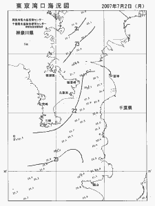 東京湾口海況図(2007/07/02)