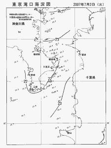 東京湾口海況図(2007/07/03)