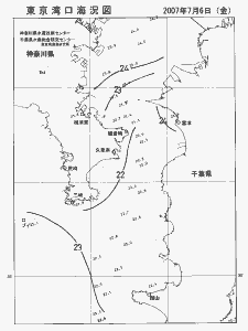 東京湾口海況図(2007/07/06)