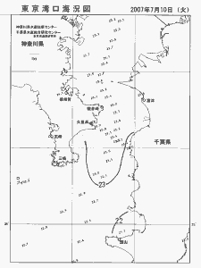 東京湾口海況図(2007/07/10)
