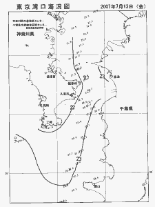 東京湾口海況図(2007/07/13)