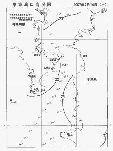 東京湾口海況図(2007/07/14)