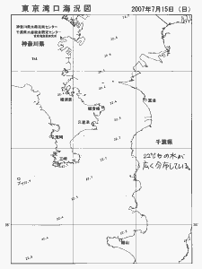東京湾口海況図(2007/07/15)