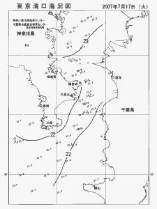 東京湾口海況図(2007/07/17)